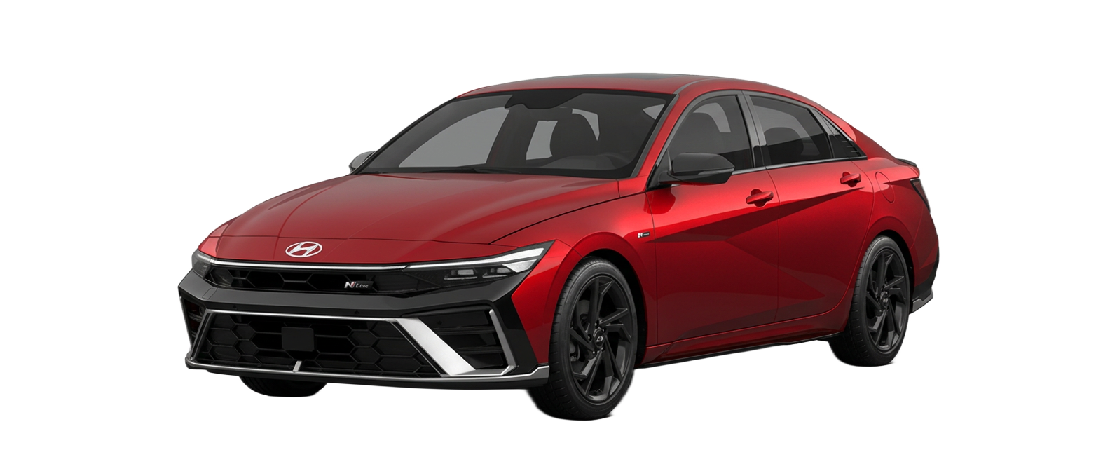 Red Hyundai Elantra sedan